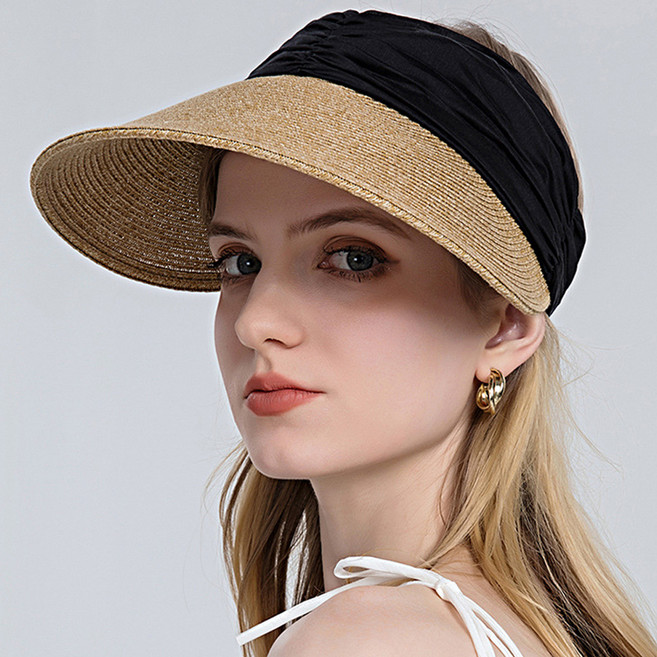 디멜디 여성용 레이어드 썬캡 바캉스 패션모자