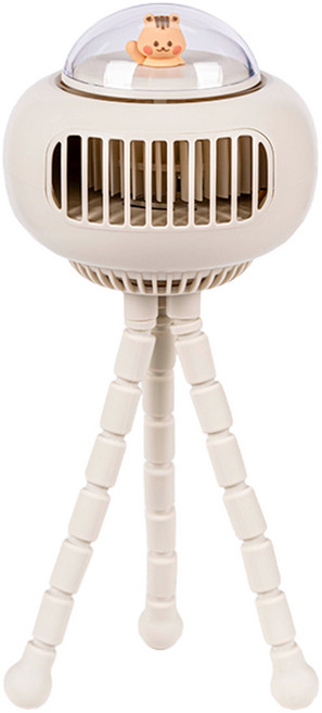 아가드 돗투돗 돗람이 유모차 선풍기, 크림화이트, 1개