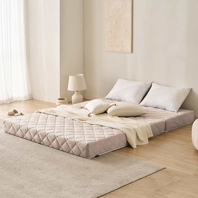 삼익가구 번느 접이식 토퍼 매트리스, 베이지, 16cm