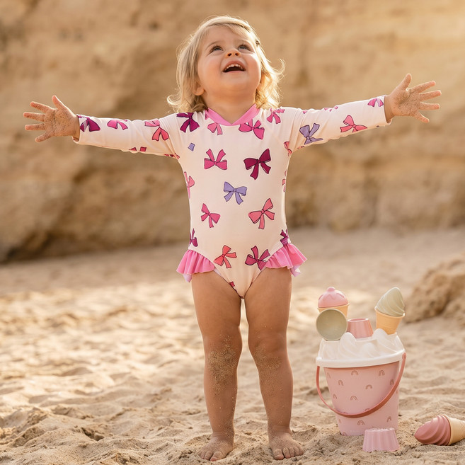 VAENAIT BABY 嬰幼兒長袖連身泳裝