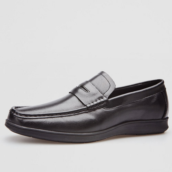 VONIN 남성용 소가죽 플렉시블 컴포트 페니 로퍼 CO033BK