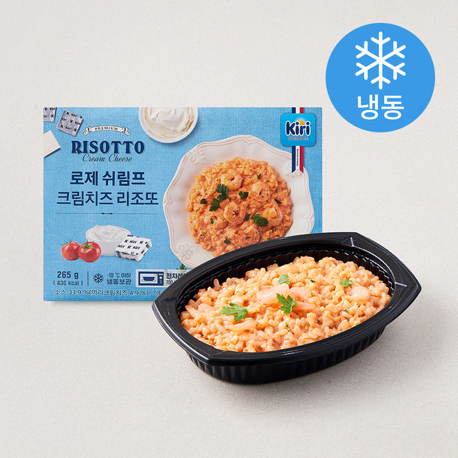 끼리 로제 쉬림프 크림치즈 리조또 (냉동), 265g, 1개