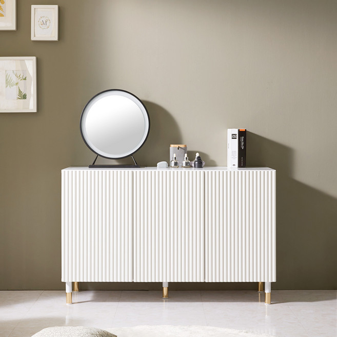 룸앤홈 비안 템바보드 1200 높은 수납장 방문설치, 화이트