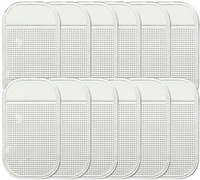 어반카 차량용 폴리 논슬립 패드, 12개, 투명