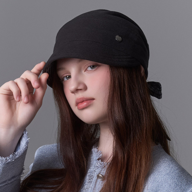 화이트샌즈 체크 숏챙 로클리 셔링햇