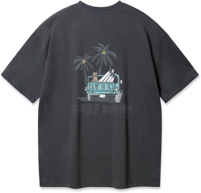 ALVINCLO 男女通用 Surf Buddy 寬鬆版型短袖T恤 AST4814