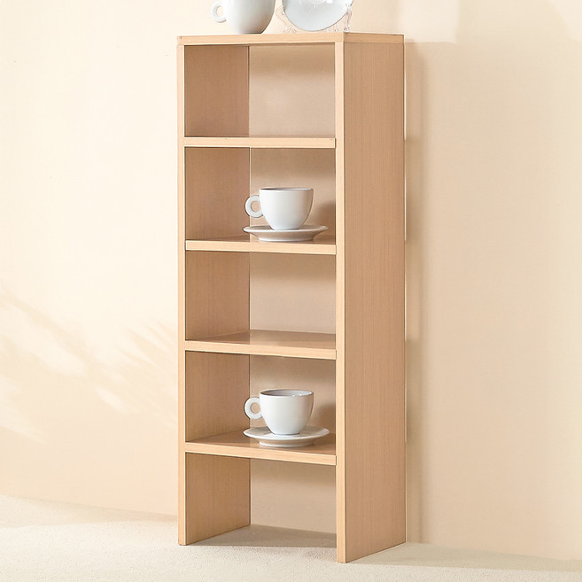 양지가구 양발이 선반, 원색, 5단