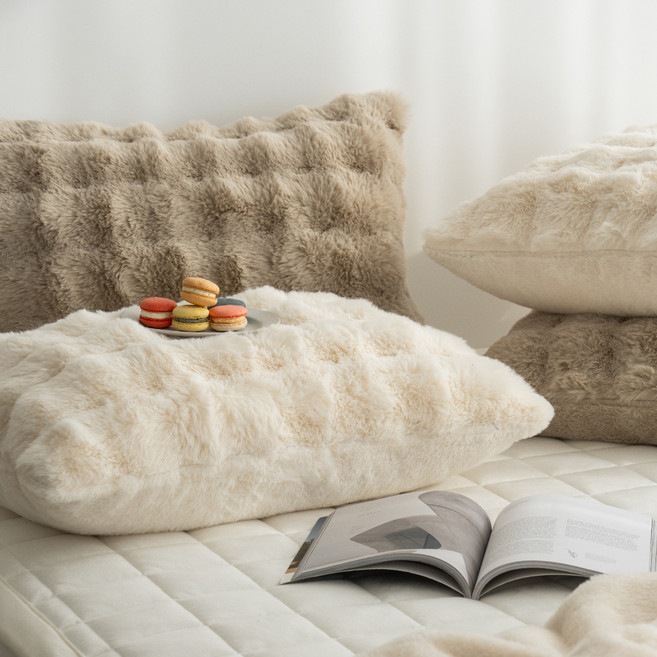 헬로우슬립 앙고라촉감 구름 극세사 베개커버