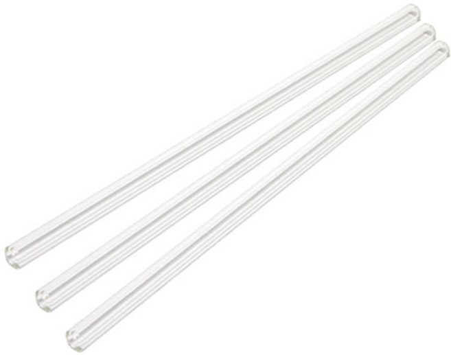 푸코 준코 유리 빨대 투명, 3개입, 1세트