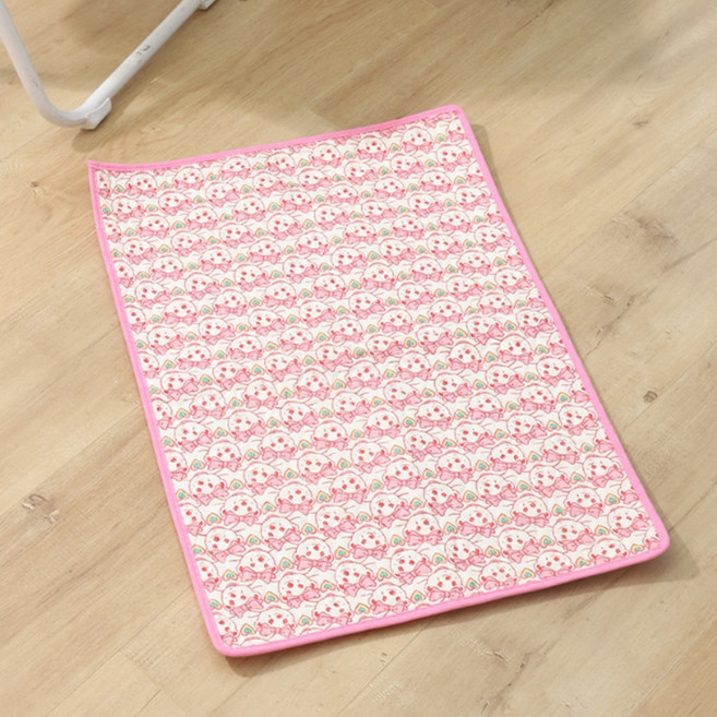 데이소이 고양이 큐티 캐릭터 사계절 방석 매트, 04리본 강아지, 1개