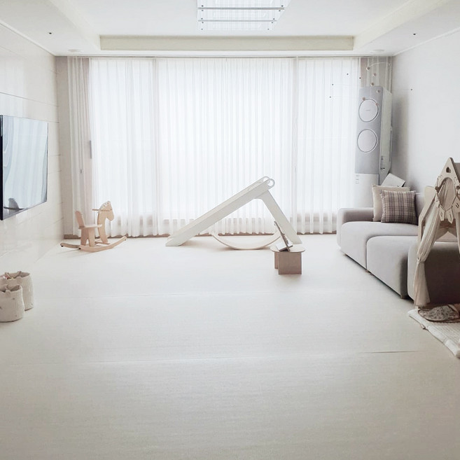 BUNNYHOUSE PVC 롤매트 16mm, 크림