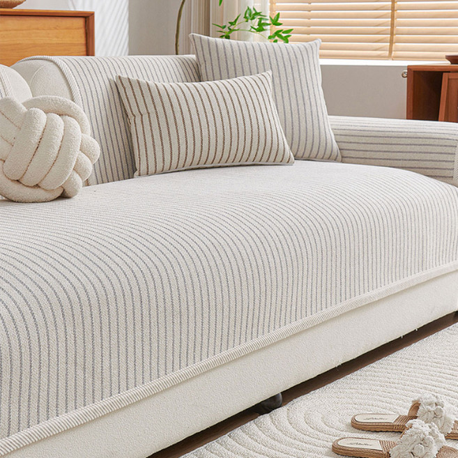 지앤와이 피노 스트라이프 사계절 논슬립 소파패드