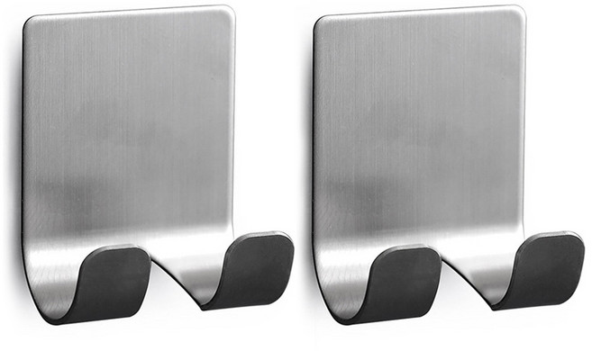 홈바내쓰 스텐 304 면도기 거치대 2p, 실버, 2개