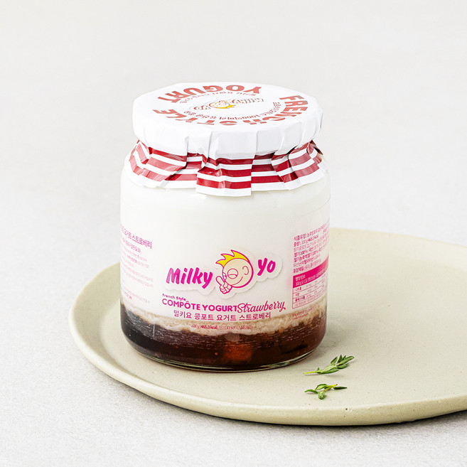밀키요 프렌치스타일 콩포트 요거트 스트로우베리, 330g, 1개입, 1개