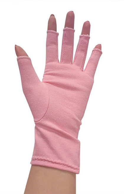 리치덕 손가락보호대 반장갑 연핑크, 1세트