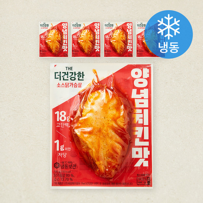 THE더건강한 닭가슴살 양념치킨 (냉동), 100g, 5개, 1개입