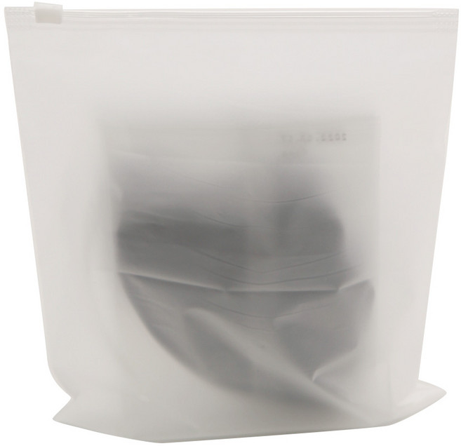 아이엔피 무지 슬라이드 타공 지퍼백 유백 반투명 15호 15 x 20 cm, 50개입, 1개