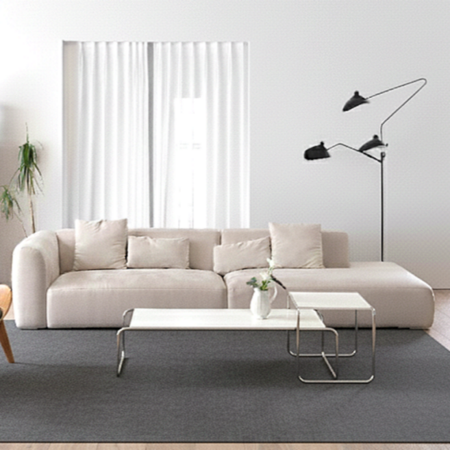 리빙휴 먼지없는 방수 러그 거실 카페트