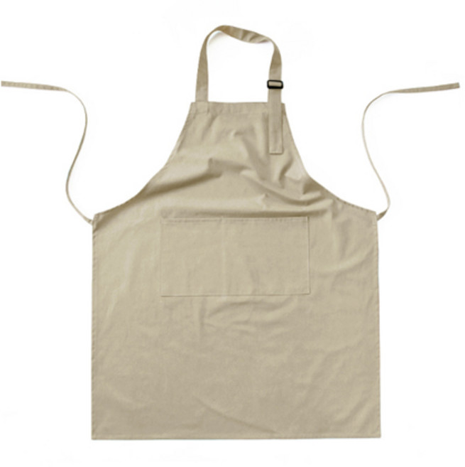엘엘리빙 방수 심플 모던 포켓 카페 주방 앞치마, 베이지, 1개