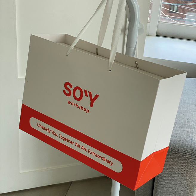 소이워크샵 기프트백, 혼합색상, 1개