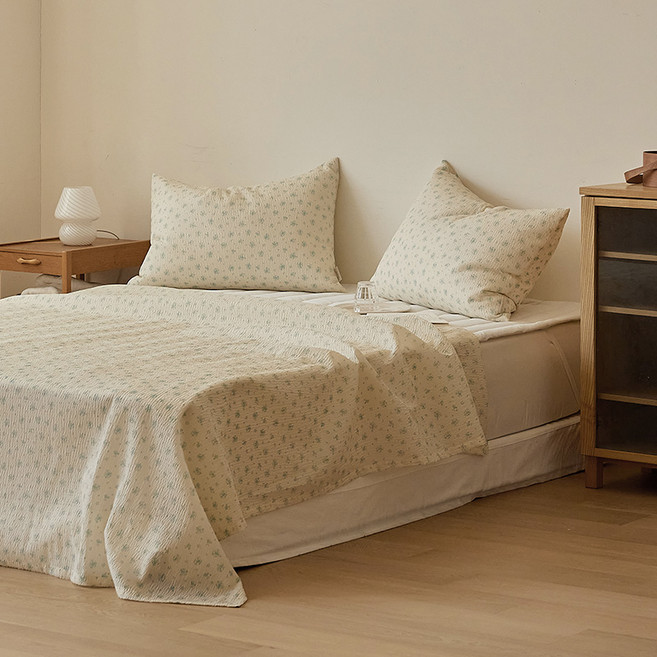 마틸라 썸머로맨스 스노우 시어서커 홑이불, 오후의그린티