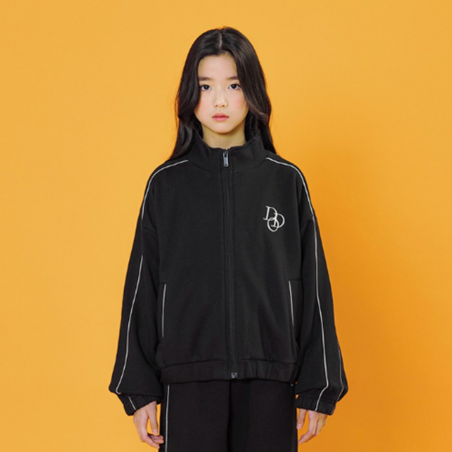 아이러브제이 주니어용 디디오 초중생 비오브 크롭 카라 집업