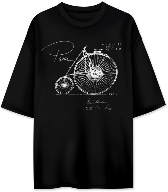 와이티클로젯 뒷바퀴 5부 반팔 티셔츠