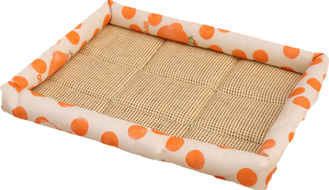 착한살림 반려동물 쿨매트, 베이지 오렌지, 1개