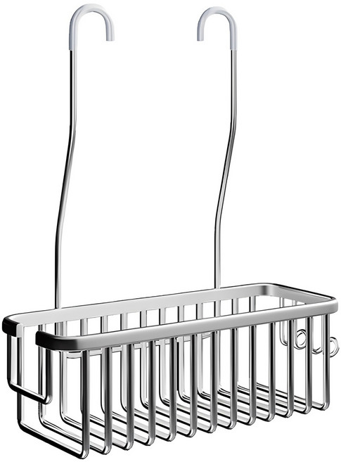 efactory Judy N 浴室水龍頭掛式鋁製收納籃, 銀, 1個