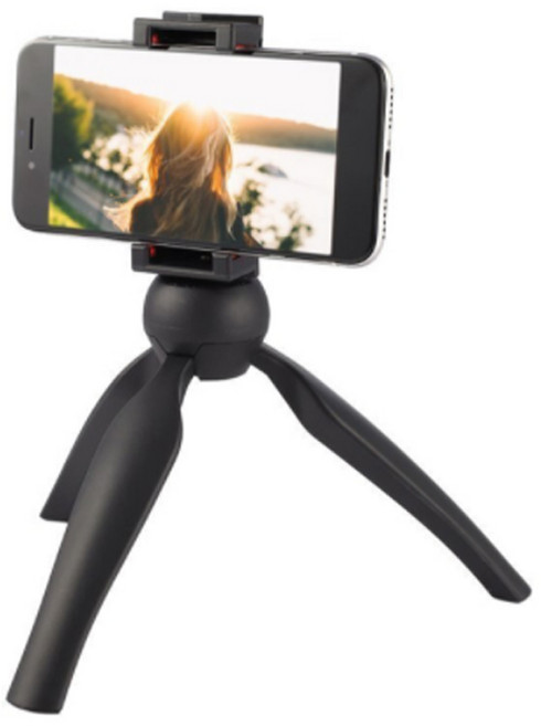 누아트 삼각대 프리미엄 스마트폰 홀더포함 거치대 블랙, DF-228, 1개