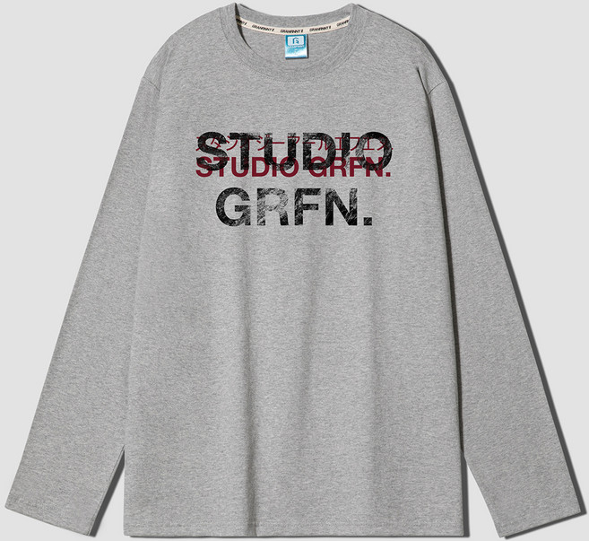 그랜피니 베이직 라운드 도쿄 스튜디오 통기성 긴팔 티셔츠