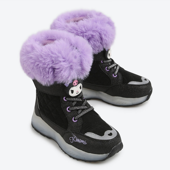 SHOOPENkids 女童三麗鷗中筒鋪棉雪靴 HPKV7EFV1S