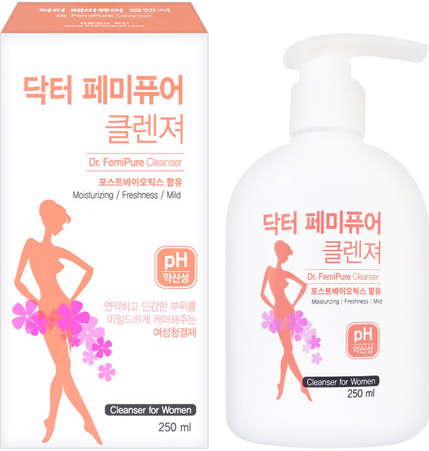 닥터 여성용 페미퓨어 클렌져 청결제, 250ml, 1개