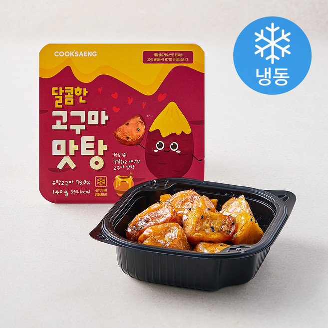 쿡생 달콤한 고구마 맛탕 (냉동), 140g, 1개