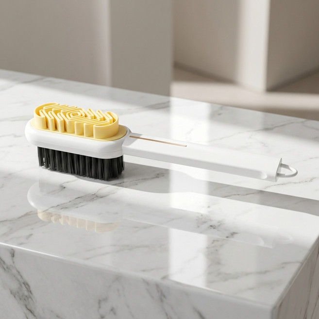 몰투데이 슈즈스마일 어그부츠 운동화 신발 솔 세척 브러쉬, 화이트, 1개