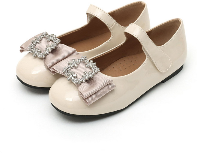 빔보빔바 여아용 페이던트 리본 플랫슈즈