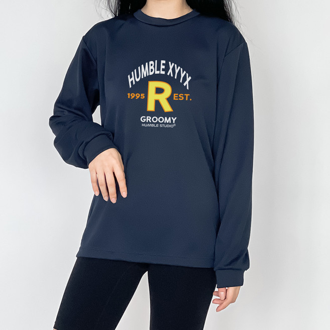험블스튜디오 남녀공용 프린팅 쿨론 운동 냉감 통기성 긴팔 티셔츠 ROPL_03