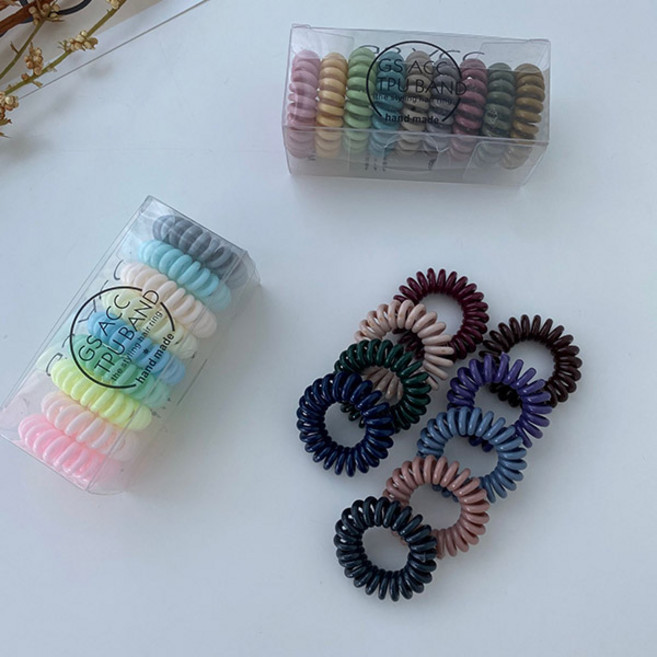 워더미 자국없는 전화선 스프링 데일리 머리끈 27p 세트 CHF391