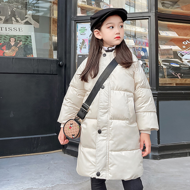 베이직 컬러 롱 패딩