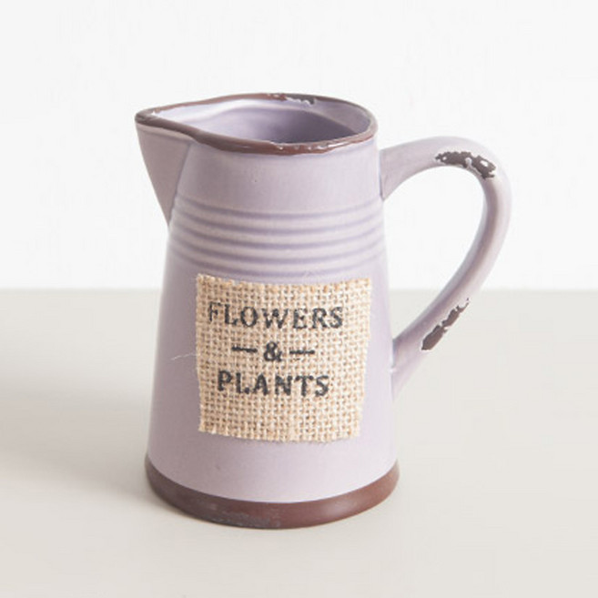 플라워트리 큐티 밀크 조화 화병 조화, 퍼플