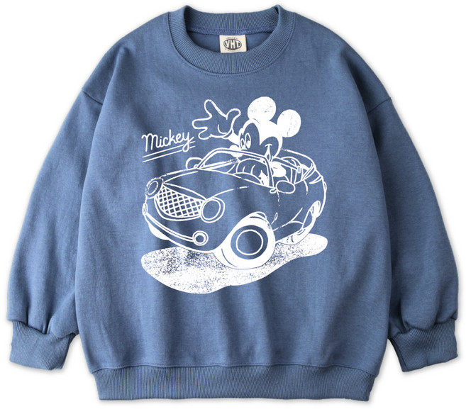 벤힛 주니어용 디즈니 미키 오버핏 특양면 맨투맨 티셔츠 DNMKOM1004F