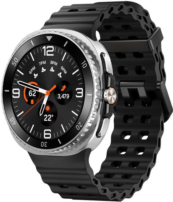 스페이스쉴드 마린 오션 실리콘 스트랩, 블랙, 1개