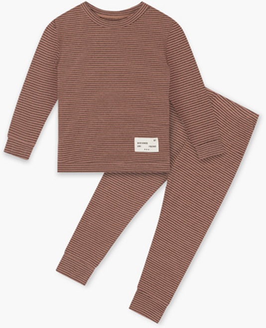 유니프랜드 아동용 골지 스판 9부 상하의 세트