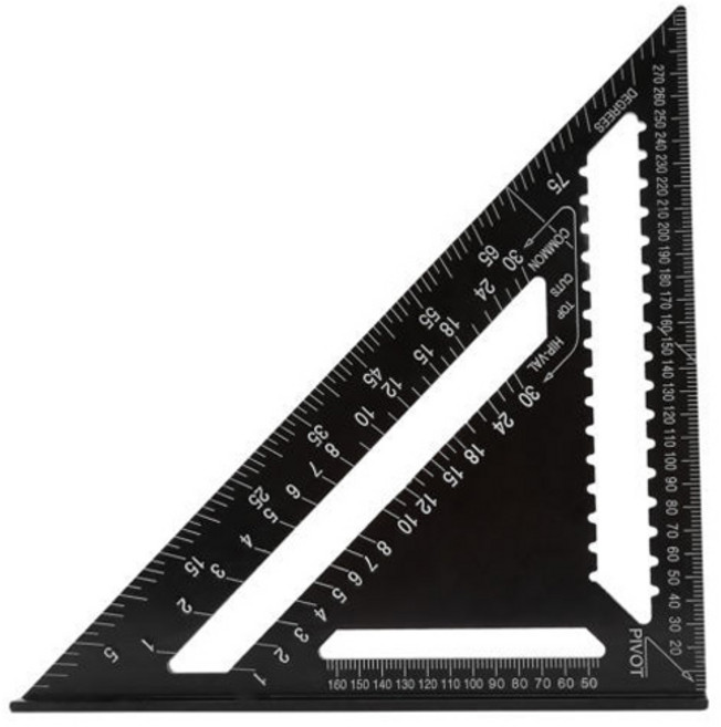 O-ON 鋁製三角尺 300mm, 1個