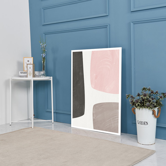 마니앤솔 높이조절 액자테이블 대, 컬러블럭