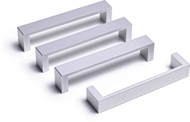 손잡이세상 체어맨 2구 가구손잡이 P96mm 실버, 4개