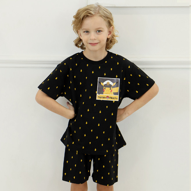 PremierFam 男童款寶可夢印花5分袖衣褲套裝