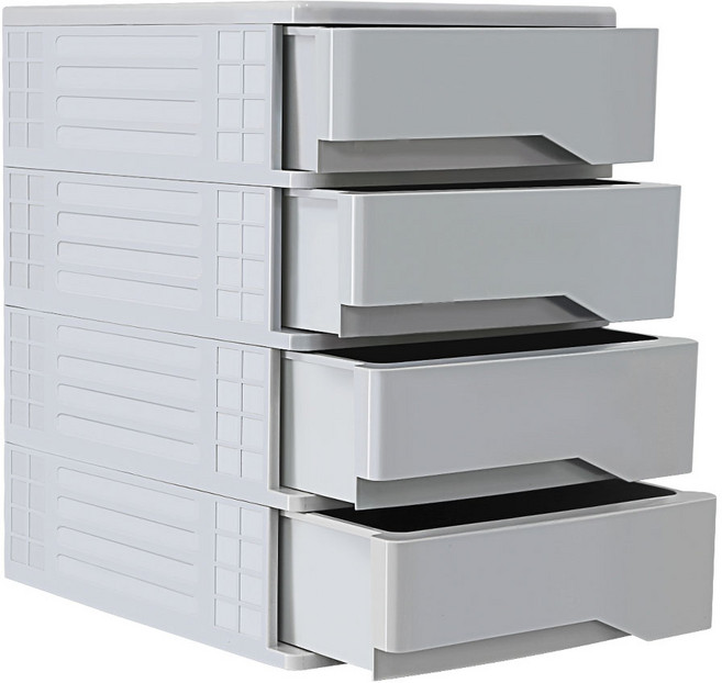 코시나 미니 캔디 다용도 서랍장, 그레이, 4단