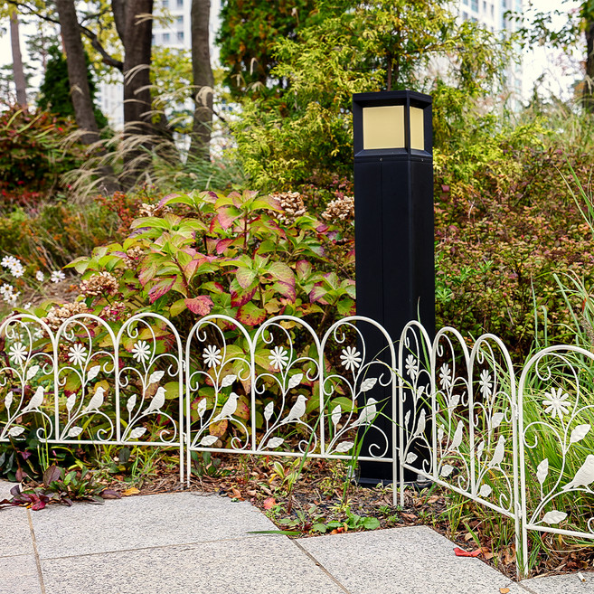 21세기트랜드 오스칼 철제 울타리 야외 정원 화단 가림막 4p, 크림