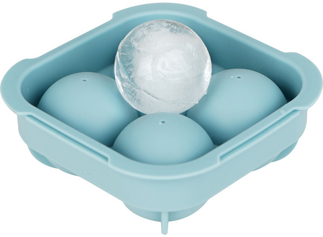 실리가든 실리콘 얼음틀 원형 4구 빅볼파스텔, 스카이블루, 1개